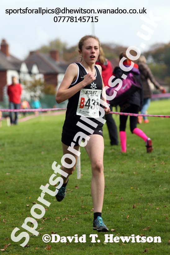 Girls under-15s Northern Cross Country Relays, Graves Park, Sheffield. Photo: David T. Hewitson/Sports for All Pics